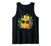 Cute Pineapple Sunglasses Tropical Summer Vibes Tank Top