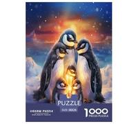 Cute Pinguin Puzzles 1000 Teile Schwer Puzzle Spielzeug Lernspiel Impossible Herausforderung Spielzeug Für Erwachsene Und Kinder Ab 14 Jahren 38x26cm/1000pcs