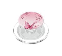 Cute Pink Butterfly Japanese Cherry Blossoms Japan Sakura PopSockets PopGrip for MagSafe