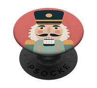 Cute Pink Christmas Nutcracker Ballet Blue & Pink Nutcracker PopSockets Adhesive PopGrip