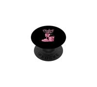 Cute Pink Cleaning Lady Housekeeping Mop & Bucket PopSockets Adhesive PopGrip