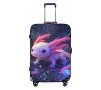 Cute Pink Fantasy Axolotl A Travel Luggage Covers - Elasticity Suitcase Covers Protector for Luggage 18-32 Inch