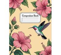 Cute Pink Hibiscus Flower Composition Book: 120 Pages, with Anime Cover Design, ideal for Creative Writing, Ideas, Journaling, Teachers, Girls, ... Writing, Ideas, Journaling, Teachers, Girl