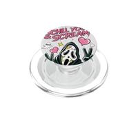 Cute Pink Horror Collage Pattern with Hearts Stars Aesthetic PopSockets PopGrip for MagSafe