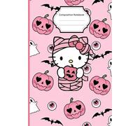 Cute Pink Kitty Composition Notebook: 100 Pages, Unique Pink Halloween Notebook and Cat Lovers for Kids and Adults, Perfect as a Gift
