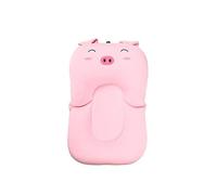 Cute Pink Pig Baby Bath Tub Seat Safety Floating Newborn Infant Bathing Bed Pillow Pad Cushion (Pink Pig Without Hook)