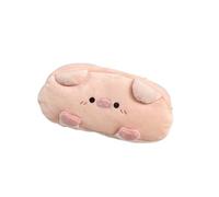 Cute Pink Pig Plush Pencil Case, Large Capacity Pen Pouch, Adorable Stationery Organizer for Girls, Students, Teens, 20x3x10cm, Soft and Fun