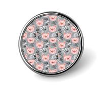 Cute Pink Pig Print Enamel Pins for Backpack - Cute Jacket Coat Hat Bags Badge Pins, Funny Unique Novelty Button Pin Women Men Fashion Jewelry Accessories