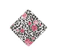 Cute Pink Rose Mix Leopard Pattern Printing 10 Pcs Air Freshener Cards,Car Scented Hanging Sheets Air Freshener Set For Car Decoration