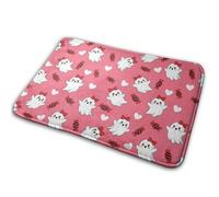 Cute Pink Spooky G-Host Barrier Mat Absorbent Bathmat Comfort Bath Rug For Shower Front Back Door Entrance 40X60Cm