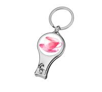 Cute Pink Vintage Tea Cup Nail Clippers Toenail Clipper Cutters Professional Nail Trimmer Nail Cuticle Cutter for Women Men