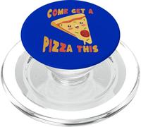 Cute Pizza Slice Come Get A Pizza This Funny Food PopSockets PopGrip for MagSafe