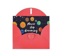 Cute Planet Exquisite Pearl Paper Holiday Cards, Birthday Cards, Suitable For Christmas, Valentine'S Day, Wedding Anniversary And Party Invitation Cards.