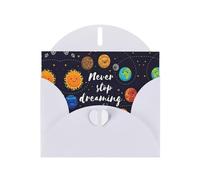 Cute Planet Exquisite Pearl Paper Holiday Cards, Birthday Cards, Suitable For Christmas, Valentine'S Day, Wedding Anniversary And Party Invitation Cards.