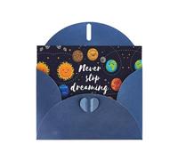 Cute Planet Exquisite Pearl Paper Holiday Cards, Birthday Cards, Suitable For Christmas, Valentine'S Day, Wedding Anniversary And Party Invitation Cards.