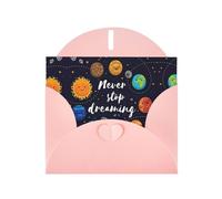 Cute Planet Exquisite Pearl Paper Holiday Cards, Birthday Cards, Suitable For Christmas, Valentine'S Day, Wedding Anniversary And Party Invitation Cards.