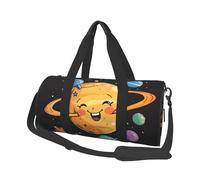 Cute Planet Printed Sports Gym Bag for Men Women Foldable Duffel Bag Carry On Weekender Bag for Travel Sports