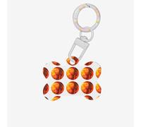 Cute Planet Printing Cute Acrylic Dogs Tag Double Side Bone Shap Id Tags with Keychain for Pet Crafts Decorations