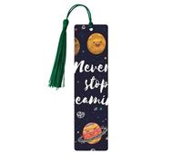 Cute Planet Wooden Bookmark Perfect Decoration for Bookmarks Lovers Students Reading Book Club