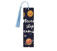 Cute Planet Wooden Bookmark Perfect Decoration for Bookmarks Lovers Students Reading Book Club