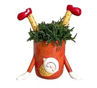 Cute Planter Adorable Girl Upside Down Potted Plant Small Cactus Pot