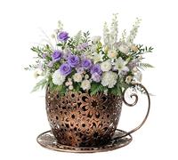Cute Planter - Hollow Aesthetic Weatherproof, Decorative Pot Container, Display Ship, Stylish Home Farm Accent for Indoor Garden Patio Landscape Path Gardening Grow