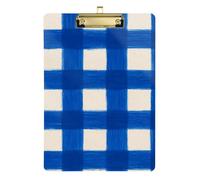 Cute Plastic Brushstroke Oversized Checked Clipboard for Nurses Home Contractor Size 9x12