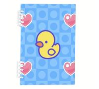 Cute Playful A5 Notebook, Yellow Rubber Ducks Notebooks, Lined Paper Lined A5 Notebook 120Pages/60Sheets, Note Book for Women, Note Book for Study, Journaling Supplies Women Man