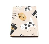 Cute Playful Kitties Notebook A5, Pu Leather A5 Notebooks, Lined Paper Funny Notebook 180Pages/90Sheets, Workbooks for Meeting, Notepad for Women, Journaling Supplies Women Man