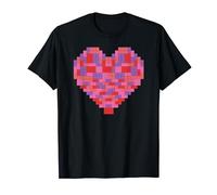 Cute playful toy brick heart for valentines day T-Shirt