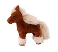 Cute Plush Animal Pony Doll Simulation Plush Toy Sweat Blood Horse White Dragon Horse Doll 9.84 Inch Prop Ornament Boy And Girl Gift Christmas(Brown,25cm)