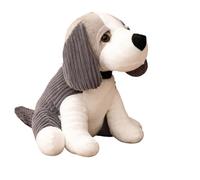 Cute Plush Beagle Dog Door Stopper Decorative Door Stops for Home and Office, Hound Dog Weighted Interior Doorstop Fabric Stuffed Animal Door Stopper Decor (Grey)