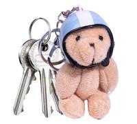 Cute Plush Bear Keychain Doll Pendant Animal Key Ring Dangle Ornament