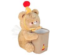 Cute Plush Car Tissue Holder and Trash Can - Cartoon Car Trash Bin Plush Tissue Paper Dispenser | Paper Dispenser Case Vehicle Interior Accessory for Automobile SUV Truck Sedan Auto Organization