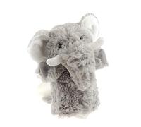 Cute Plush Cuddly Soft Large Kids Childrens Toddlers Boys Girls Role Play Animal Pet Farm Zoo Safari Wildlife Stuffed Toy Interactive Games Hand Puppet Handpuppet 3 4 5 6 7 8 9 10 Year Olds (Elephant)