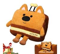 Cute Plush Dog Plush Dog Pillow | Bee Dog Plush Puppy Toy - Square Plush Puppy Pillow, Adorable Dog Plush Soft and Comfortable