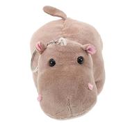 Cute Plush Hippo Keychain Mini Animal Keyring Accessories for Kids and Adults Soft Stuffed Hippopotamus Bag Charm for School and Office Use