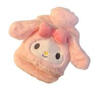 Cute Plush Hot Water Bag, Cartoon Hot Water Bottle with Cute Fleece Cover, Kawaii Design Hand Feet Warmer for Pain Relief, Cramps, Cozy Nights Gifts for Girls Boys Cold Winter (Pinky)