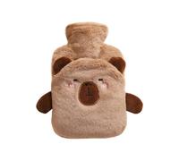 Cute Plush Hot Water Bag, Easy to Fill, 1000ml, Cold Compress, Hot Water Pouch with Plush Cover, Hand Feet Warmer, for Women, Kids, Travel & Bed Use