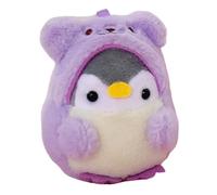 Cute Plush Penguin Keychain - Soft Cartoon Stuffed Doll Bag Charm | Compact 3.94in Lightweight Body Resists Scratches, Portable Ring Attachment System Simplifies Car Keys Bag Customization