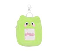 Cute Plush Photocard Holder with Keychain 3D Lovely Cartoon Photo Sleeve ID Credit Card Holder Protector