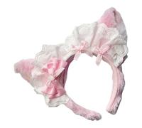 Cute Plush Sweet Headband Stylish Bow Knot Headpiece Simulation Animal Airmaid Hairband Headband for Daily Wear and Party