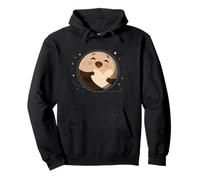 Cute Pluto Planet Hug Astronomy Humor Pullover Hoodie