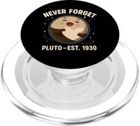 Cute Pluto Planet Hug Never Forget Est 1930 Astronomy Humor PopSockets PopGrip for MagSafe