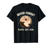 Cute Pluto Planet Hug Never Forget Est 1930 Astronomy Humor T-Shirt