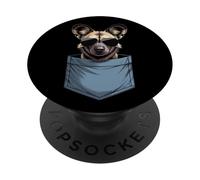 Cute Pocket African Wild Dog Lover PopSockets Adhesive PopGrip