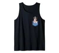 Cute Pocket Bernedoodle Lover Doodle Dog Mom Tank Top