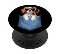 Cute Pocket Cavalier King Charles Spaniel Lover Dog Mom PopSockets Adhesive PopGrip