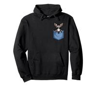 Cute Pocket Donkey Farm Animal Lovers Pullover Hoodie