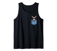 Cute Pocket Donkey Farm Animal Lovers Tank Top